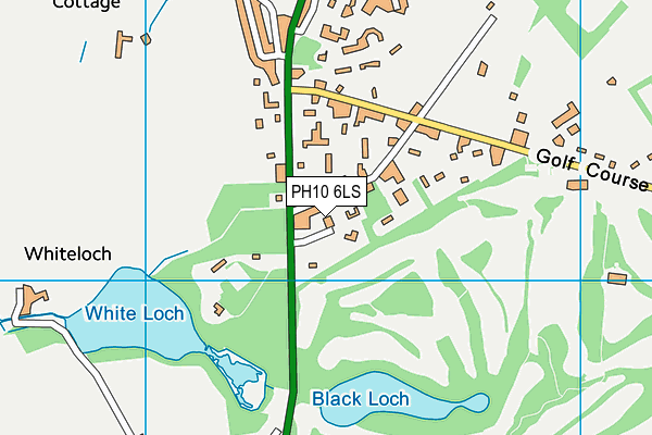 PH10 6LS map - OS VectorMap District (Ordnance Survey)
