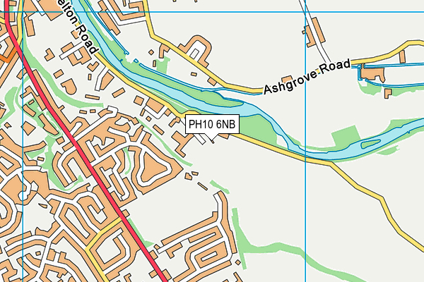 PH10 6NB map - OS VectorMap District (Ordnance Survey)