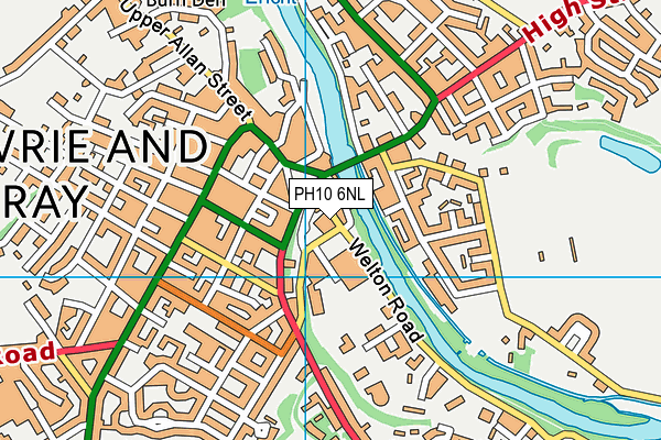 PH10 6NL map - OS VectorMap District (Ordnance Survey)