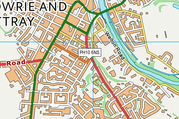 PH10 6NS map - OS VectorMap District (Ordnance Survey)
