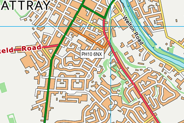 PH10 6NX map - OS VectorMap District (Ordnance Survey)