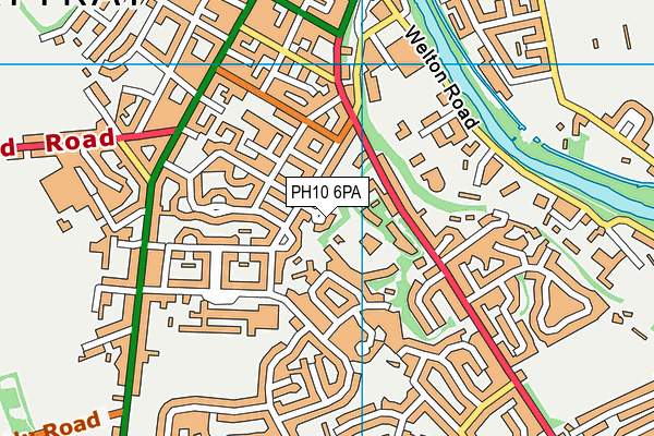 PH10 6PA map - OS VectorMap District (Ordnance Survey)