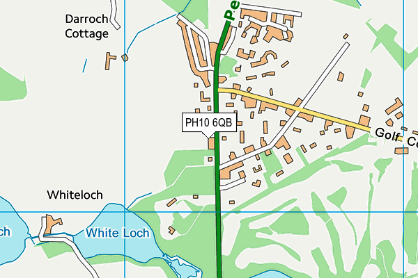 PH10 6QB map - OS VectorMap District (Ordnance Survey)