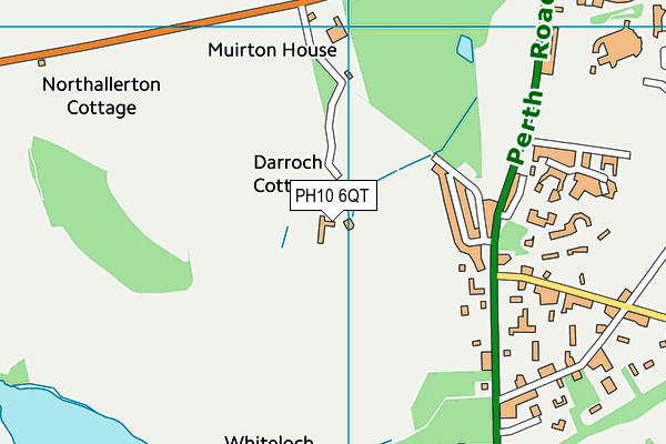 PH10 6QT map - OS VectorMap District (Ordnance Survey)