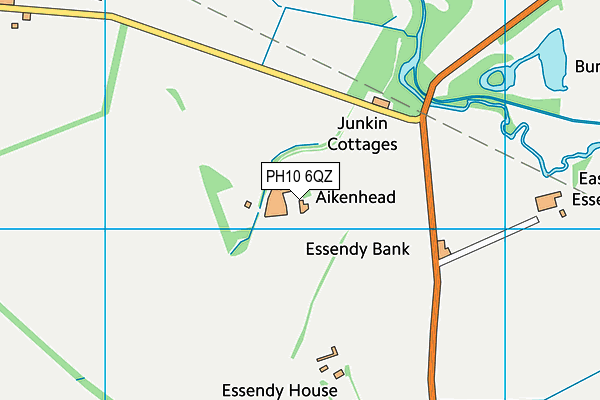 PH10 6QZ map - OS VectorMap District (Ordnance Survey)