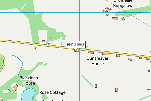 PH10 6RD map - OS VectorMap District (Ordnance Survey)