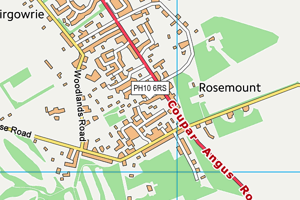 PH10 6RS map - OS VectorMap District (Ordnance Survey)