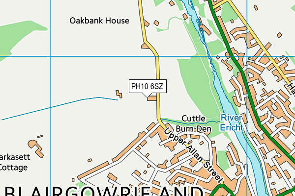 PH10 6SZ map - OS VectorMap District (Ordnance Survey)