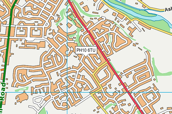 PH10 6TU map - OS VectorMap District (Ordnance Survey)