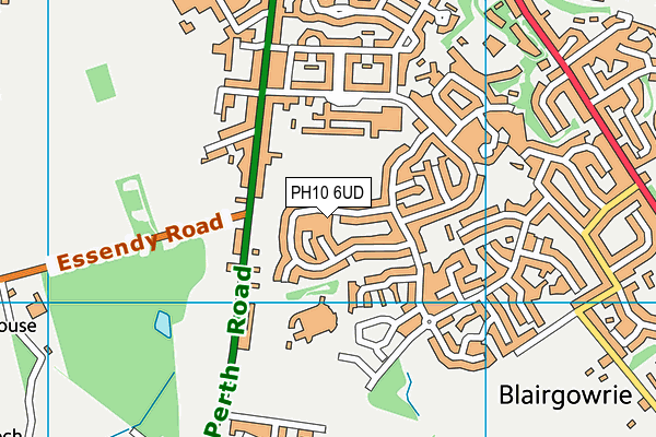 PH10 6UD map - OS VectorMap District (Ordnance Survey)