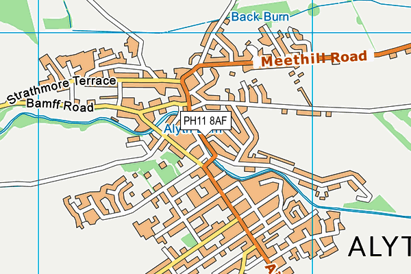 PH11 8AF map - OS VectorMap District (Ordnance Survey)