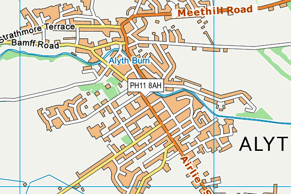 PH11 8AH map - OS VectorMap District (Ordnance Survey)