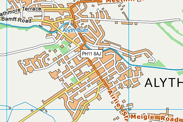 PH11 8AJ map - OS VectorMap District (Ordnance Survey)