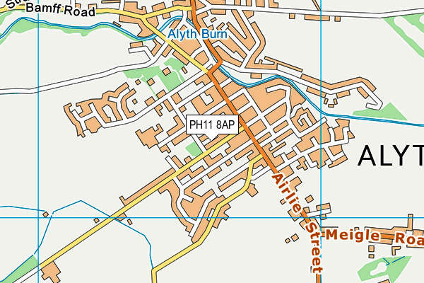PH11 8AP map - OS VectorMap District (Ordnance Survey)