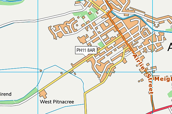 PH11 8AR map - OS VectorMap District (Ordnance Survey)