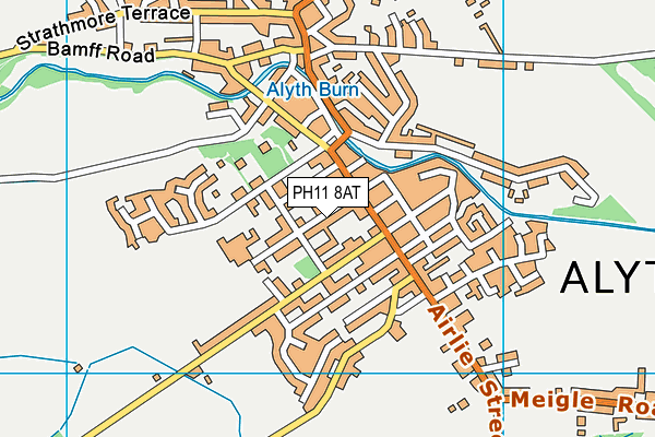 PH11 8AT map - OS VectorMap District (Ordnance Survey)