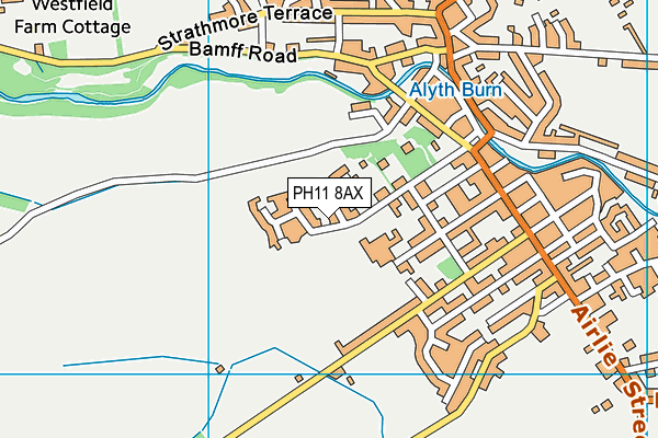 PH11 8AX map - OS VectorMap District (Ordnance Survey)