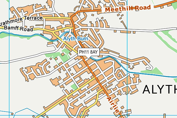 PH11 8AY map - OS VectorMap District (Ordnance Survey)