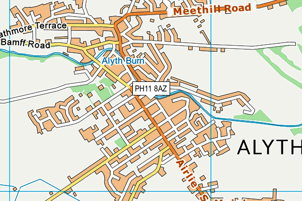PH11 8AZ map - OS VectorMap District (Ordnance Survey)
