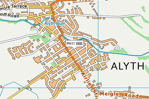 PH11 8BB map - OS VectorMap District (Ordnance Survey)