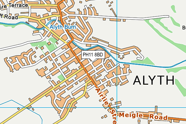 PH11 8BD map - OS VectorMap District (Ordnance Survey)