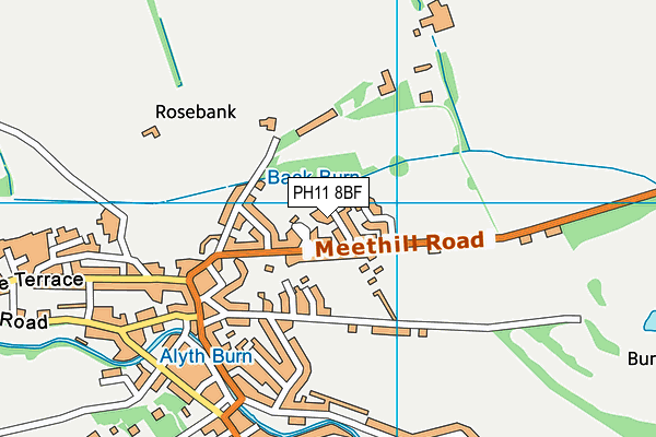 PH11 8BF map - OS VectorMap District (Ordnance Survey)