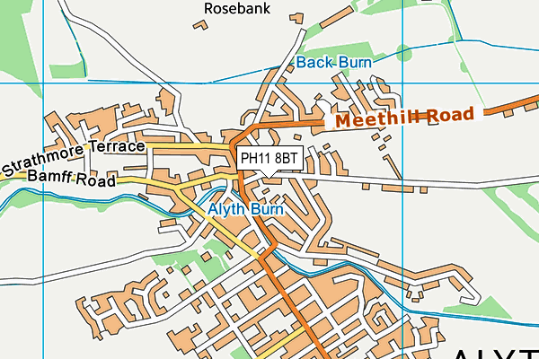 PH11 8BT map - OS VectorMap District (Ordnance Survey)