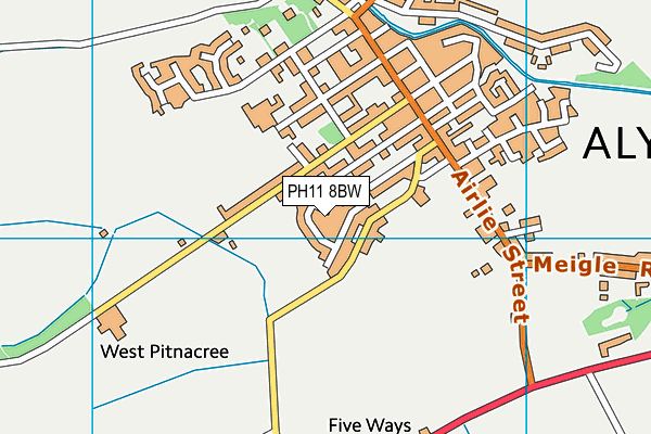 PH11 8BW map - OS VectorMap District (Ordnance Survey)