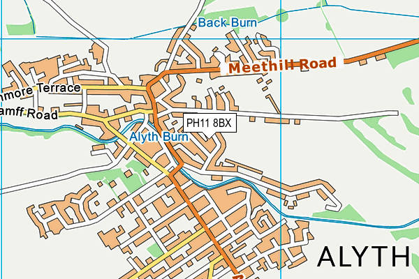 PH11 8BX map - OS VectorMap District (Ordnance Survey)