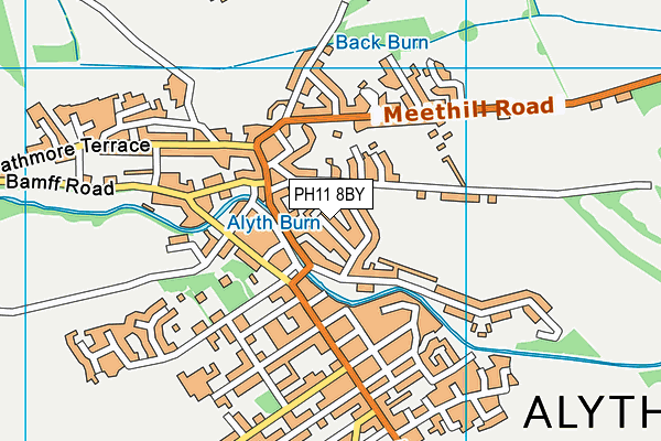 PH11 8BY map - OS VectorMap District (Ordnance Survey)