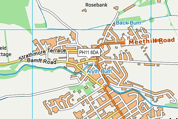 PH11 8DA map - OS VectorMap District (Ordnance Survey)