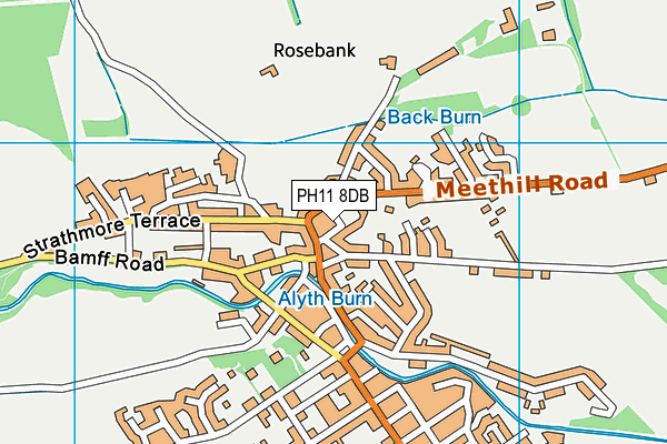 PH11 8DB map - OS VectorMap District (Ordnance Survey)