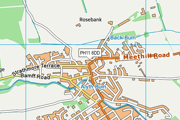 PH11 8DD map - OS VectorMap District (Ordnance Survey)