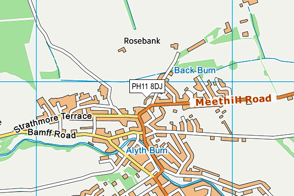 PH11 8DJ map - OS VectorMap District (Ordnance Survey)