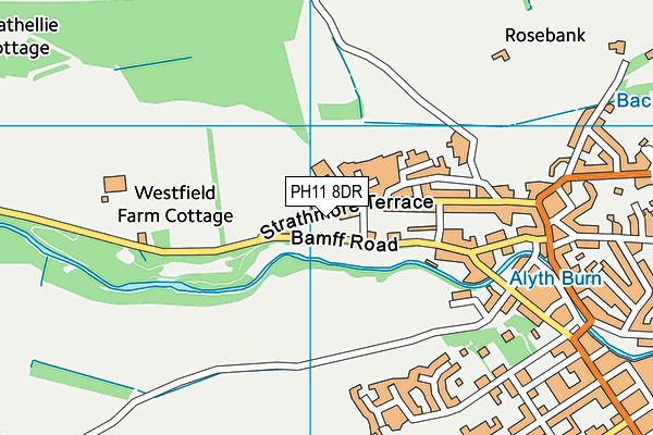 PH11 8DR map - OS VectorMap District (Ordnance Survey)