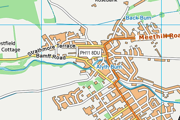 PH11 8DU map - OS VectorMap District (Ordnance Survey)