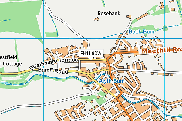 PH11 8DW map - OS VectorMap District (Ordnance Survey)