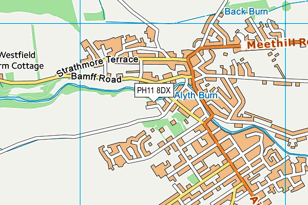 PH11 8DX map - OS VectorMap District (Ordnance Survey)