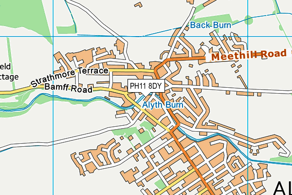 PH11 8DY map - OS VectorMap District (Ordnance Survey)