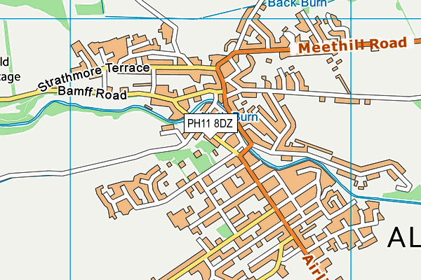 PH11 8DZ map - OS VectorMap District (Ordnance Survey)