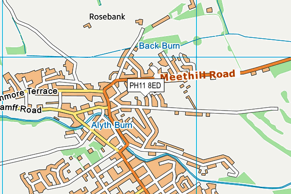 PH11 8ED map - OS VectorMap District (Ordnance Survey)
