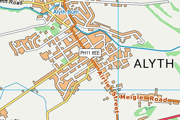 PH11 8EE map - OS VectorMap District (Ordnance Survey)