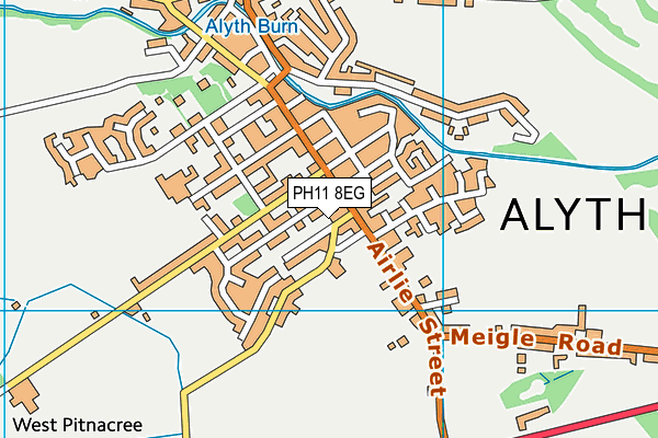 PH11 8EG map - OS VectorMap District (Ordnance Survey)