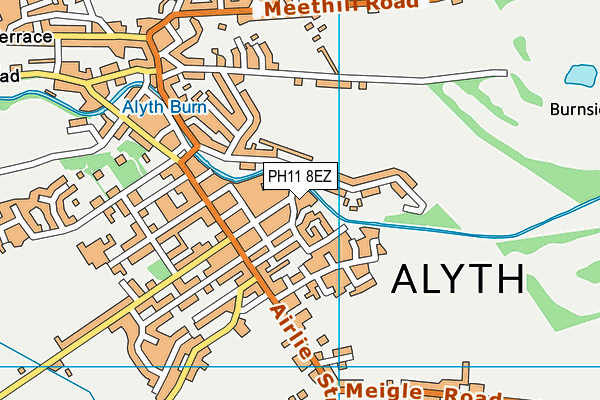 PH11 8EZ map - OS VectorMap District (Ordnance Survey)