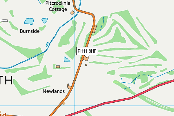 PH11 8HF map - OS VectorMap District (Ordnance Survey)