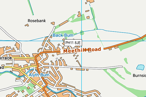 PH11 8JE map - OS VectorMap District (Ordnance Survey)