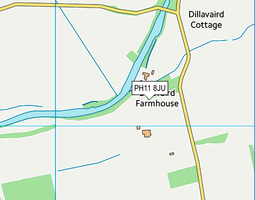 PH11 8JU map - OS VectorMap District (Ordnance Survey)