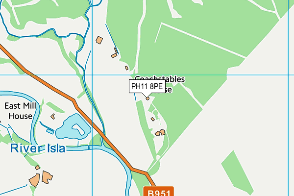 PH11 8PE map - OS VectorMap District (Ordnance Survey)