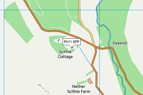 PH11 8PP map - OS VectorMap District (Ordnance Survey)