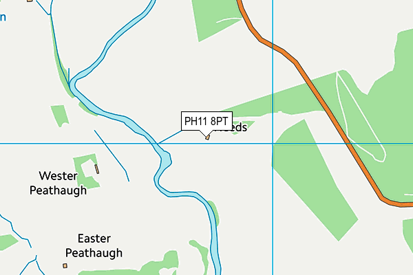 PH11 8PT map - OS VectorMap District (Ordnance Survey)